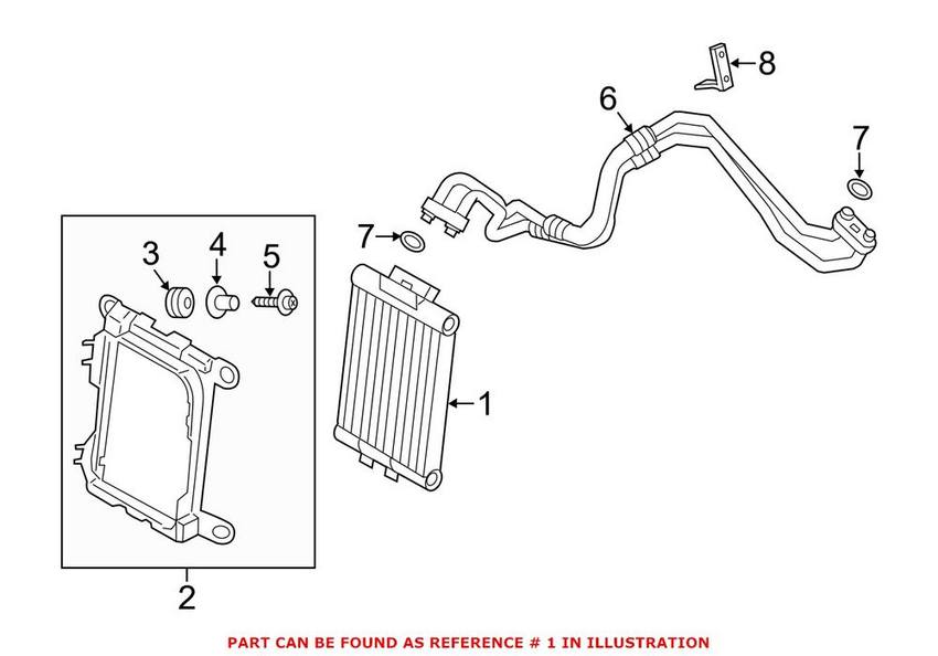 BMW Engine Oil Cooler 17217618360